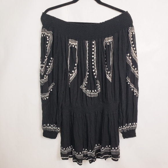 Tularosa smocked waist off the shoulder dress - Picture 2 of 7